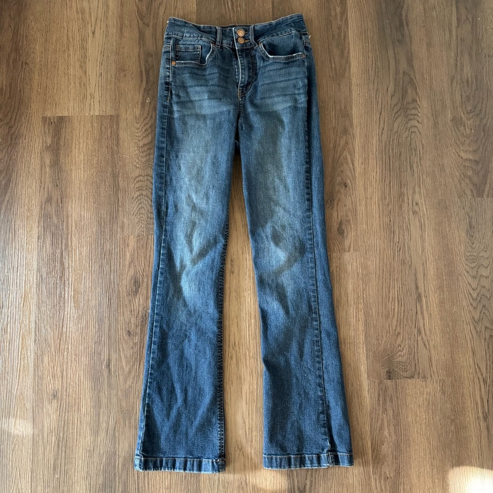 NOBO High Rise Ootcut Jeans Blue Wash Size 5‎ Flare Leg